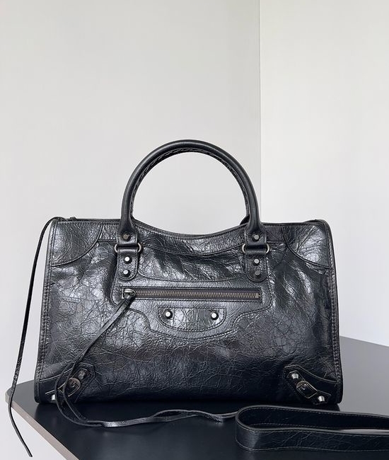Balenciaga Le City Elegant Shoulder Bag with Black Studs 823058