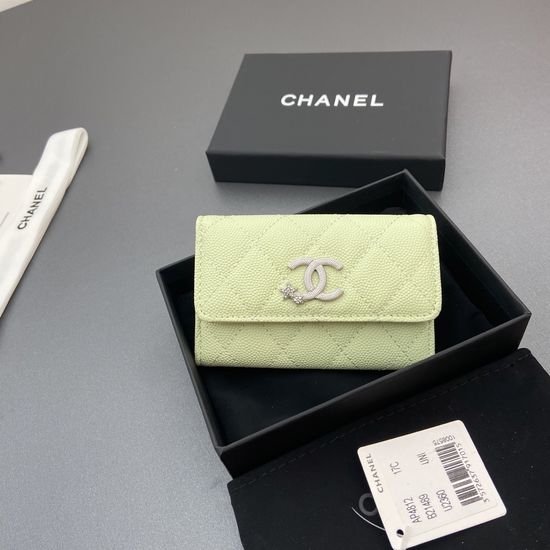 Chanel Caviar Leather Card Holder AP4812