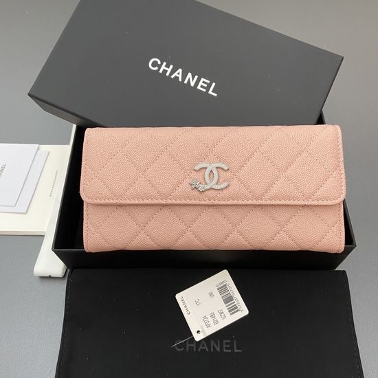Chanel Caviar Leather Long Wallet 3724