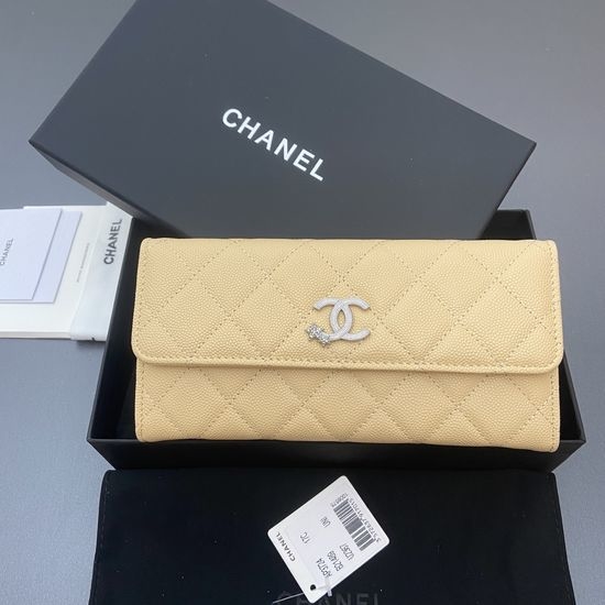 Chanel Caviar Leather Long Wallet 3724
