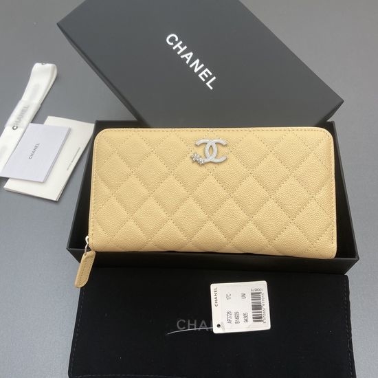 Chanel Quilted Caviar Zip Wallet 3726