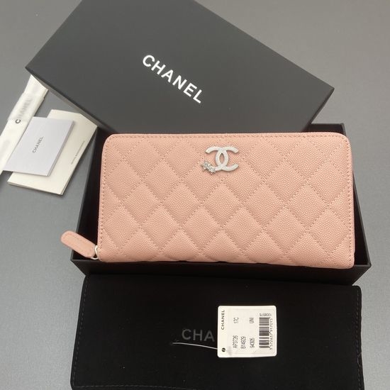 Chanel Quilted Caviar Zip Wallet 3726