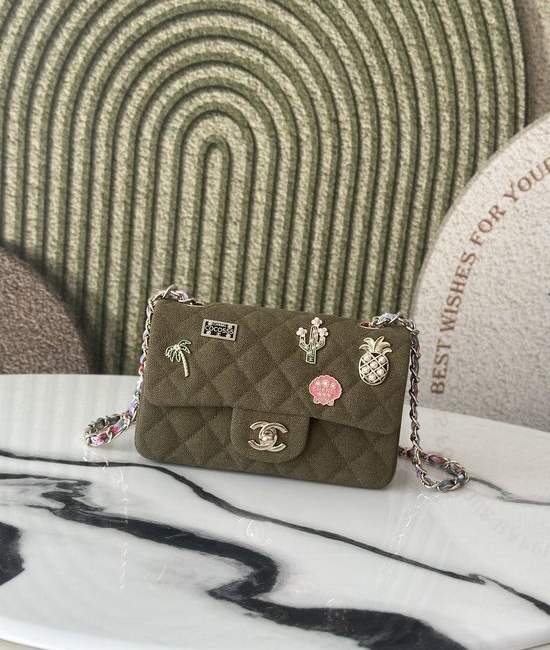 Chanel Classic Flap Denim Badge 8475