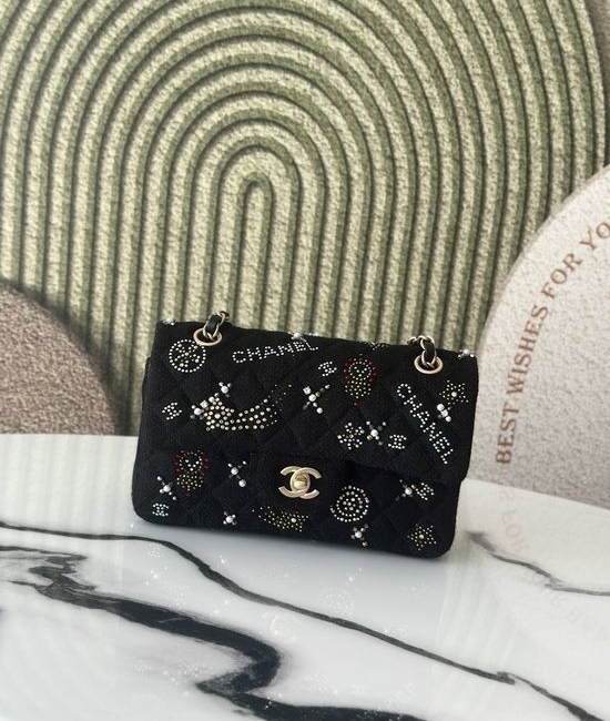 Chanel Classic Flap Bag Pearl Decor 24C