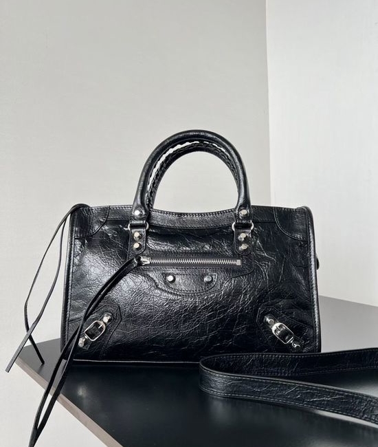 Balenciaga Le City Handbag Silver Studs 811442