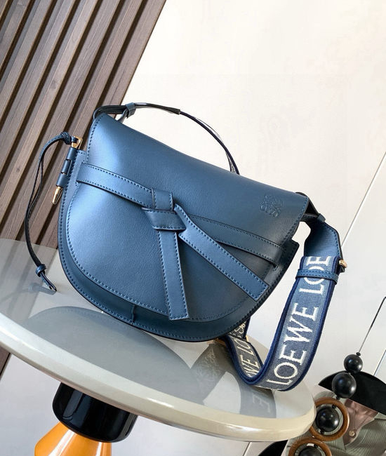 Loewe Gate Duel Saddle Bag Navy 9004