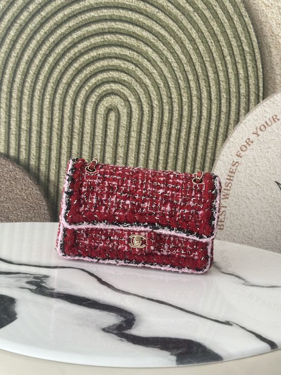 Chanel Classic Flap Tweed Shoulder Bag