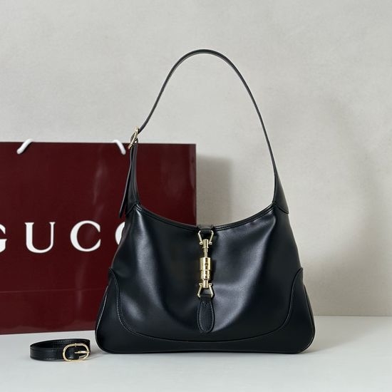 Gucci Black Leather Tote Handbag 863136