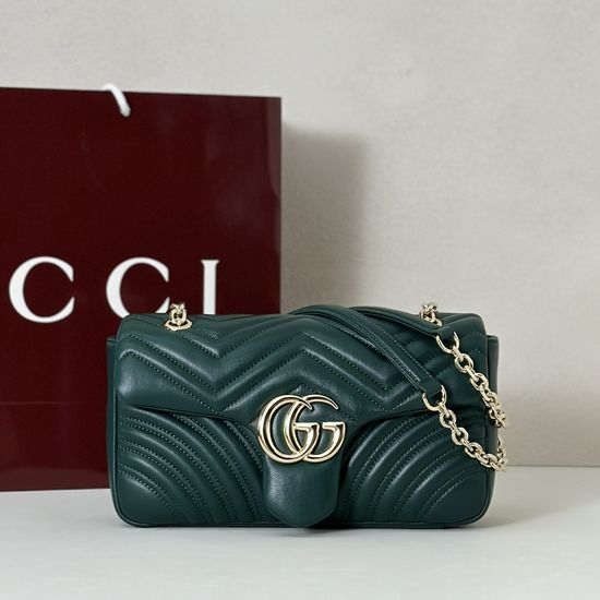 Gucci Classic Handbag Dark Green 837267
