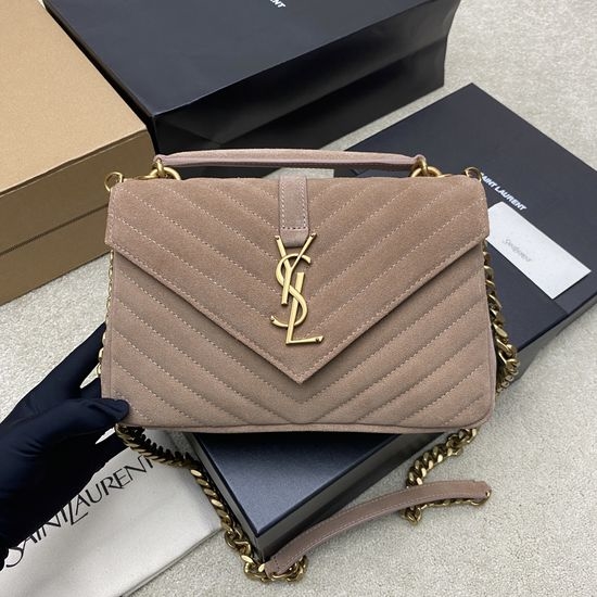 Yves Saint Laurent YSL Classic Messenger Bag Matte Leather Gold Hardware 392737