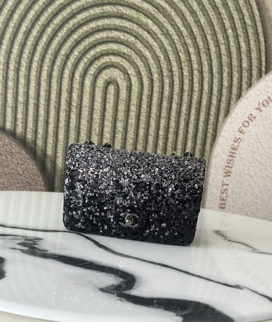 Chanel Sequin Gradient Shoulder Bag 5525
