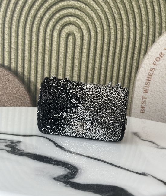 Chanel Crystal Embellished CF Flap Bag 25A