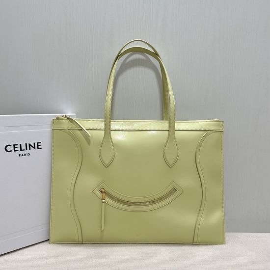 Celine Flat Cabas Smiley Tote Bag 123963