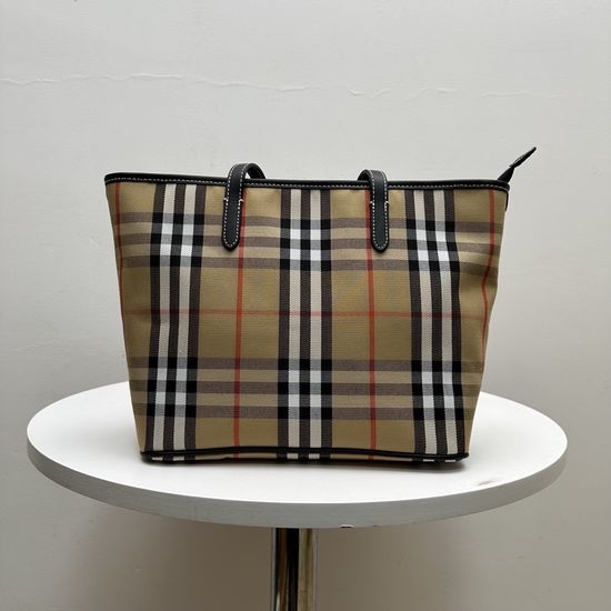 Burberry Classic Plaid Tote Handbag 40776533