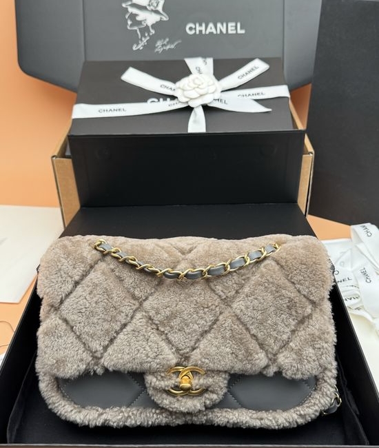 Chanel Teddy Bear Lambskin Flap Shoulder Bag AP5149