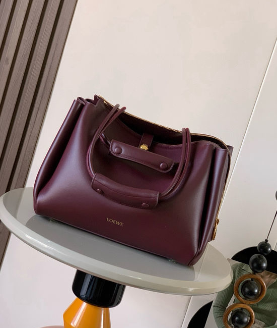 Loewe Madrid Soft Leather Structured Handbag 9147