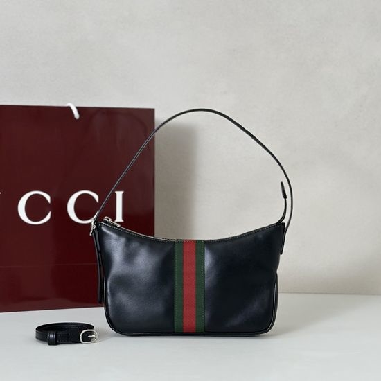 Gucci Black Leather Handbag 863406