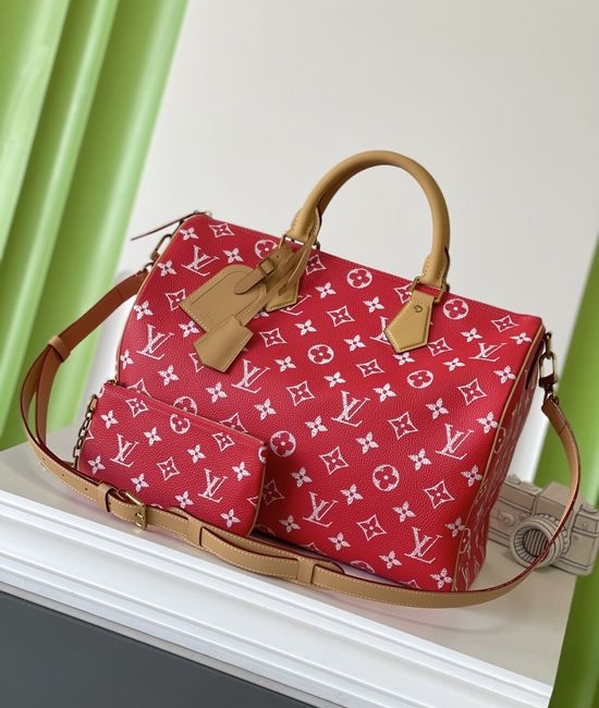 Louis Vuitton LV SPEEDY Full Leather Travel Bag M24420