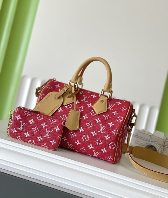 Louis Vuitton LV SPEEDY Full Leather Handheld Bag M24425
