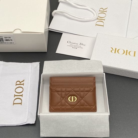 Christian Dior CD Caro Freesia Card Holder S5130