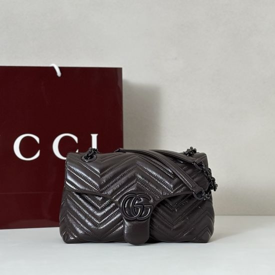 Gucci Classic Handbag Dark Chocolate 855371