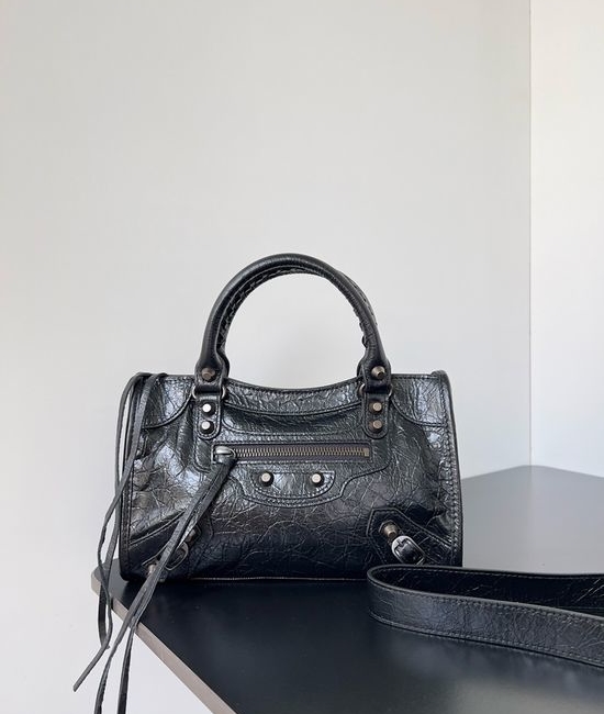 Balenciaga Le City Studded Leather Bag 806395