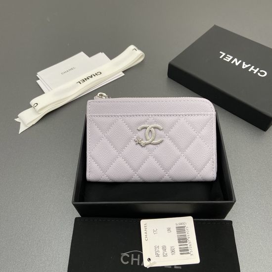Chanel Zipper Card Holder Caviar Leather AP 3732