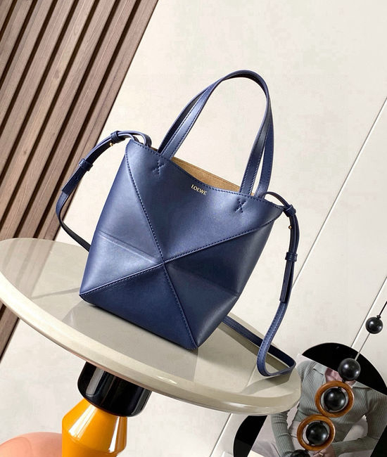 Loewe Puzzle Fold Mini Leather Tote 9030