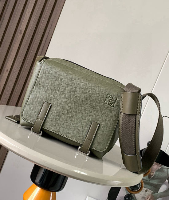 Loewe Military Messenger Leather Crossbody Bag 9012