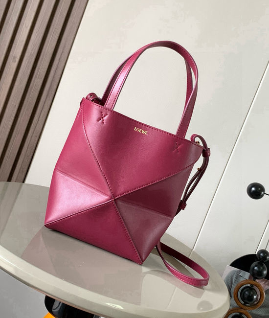 Loewe Puzzle Fold Mini Leather Tote 9030