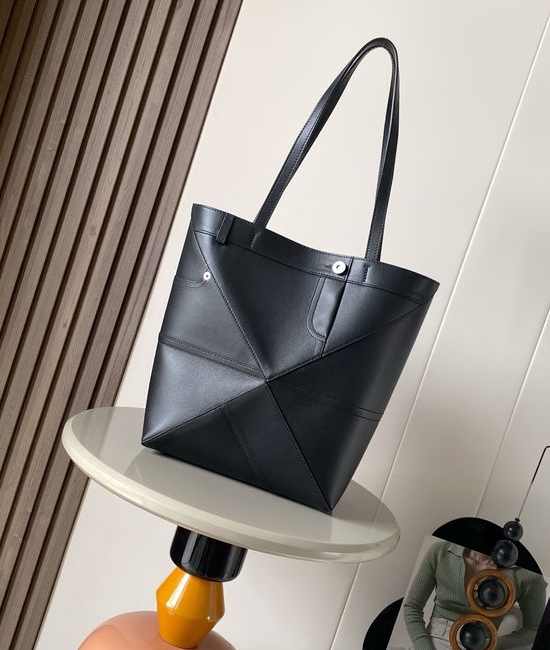 Loewe Puzzle Fold Medium Glossy Leather Bag 9157