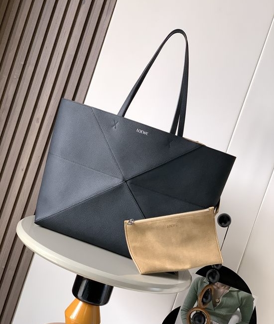 Loewe Puzzle Fold Large Grain Leather Tote 9155
