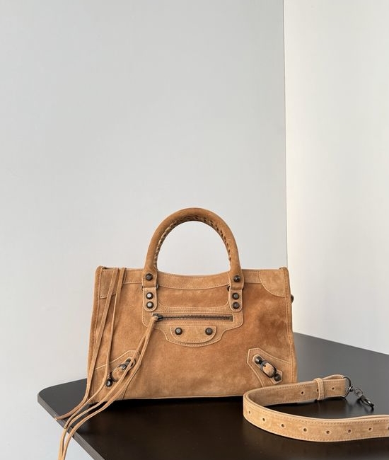 Balenciaga Suede City Shoulder Bag 811442
