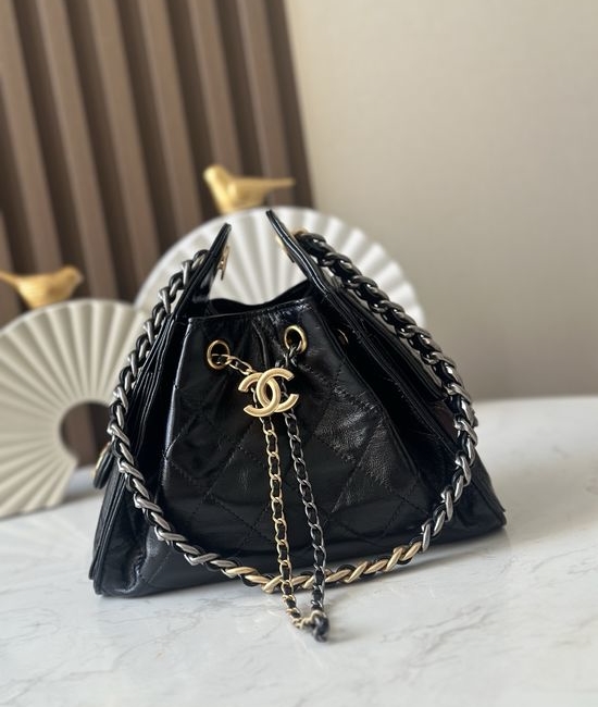 Chanel Hobo Glossy Leather Mini Bag 5631