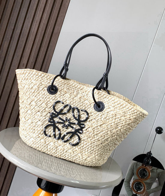 Loewe Anagram Basket Woven Palm Leather Bag 8008