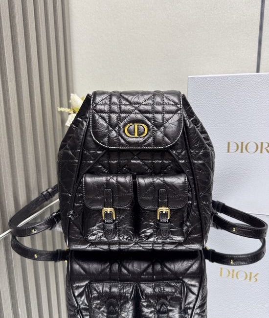 Christian Dior CD Caro Quilted Leather Backpack 6301