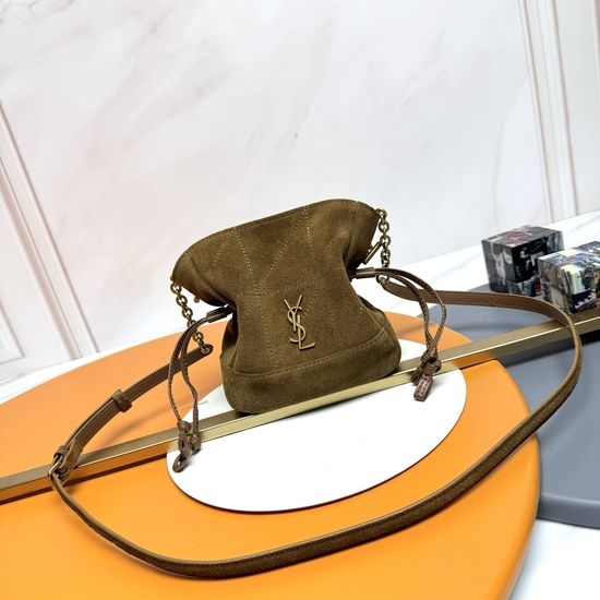 Yves Saint Laurent YSL Jamie Mini Suede Tote Bag 859174
