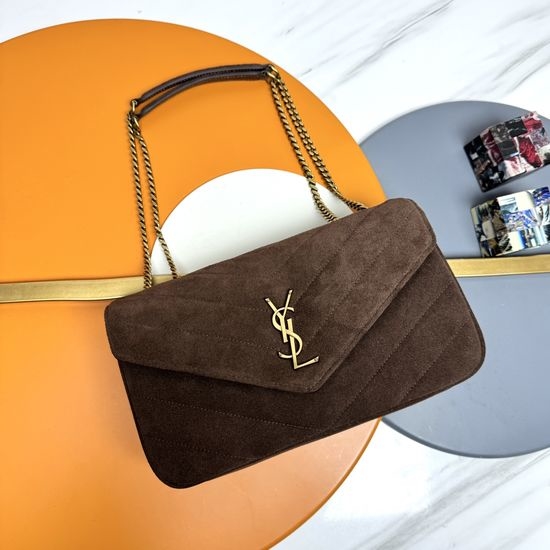 Yves Saint Laurent YSL LouLou Suede Chain Bag 801439