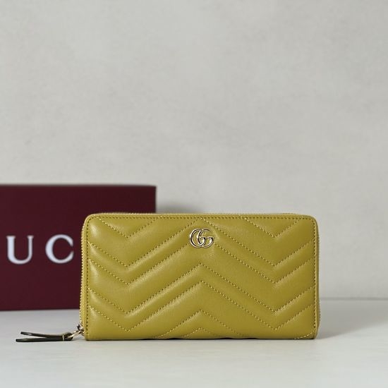 Gucci Mustard Lambskin Crossbody Bag 837758