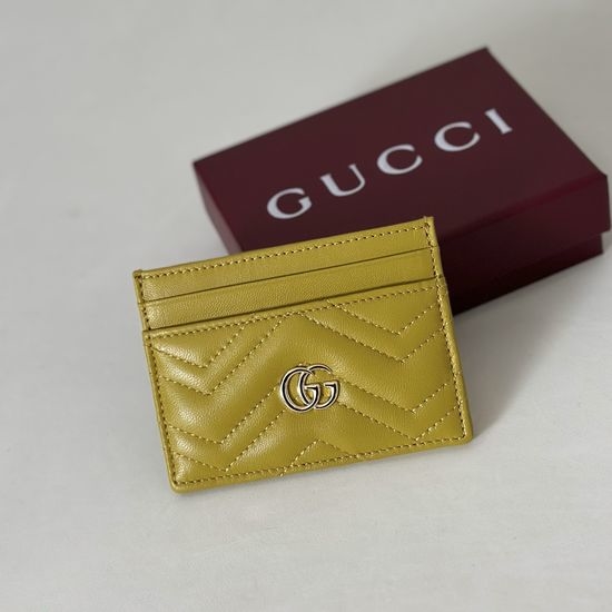 Gucci Mustard Lambskin Handbag 443127