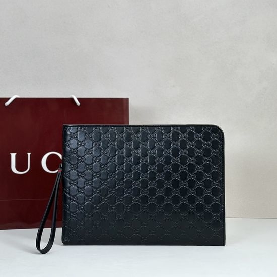 Gucci Handbag Premium Quality Black Embossed 850224