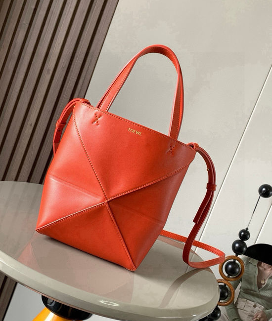 Loewe Puzzle Fold Mini Leather Tote 9030