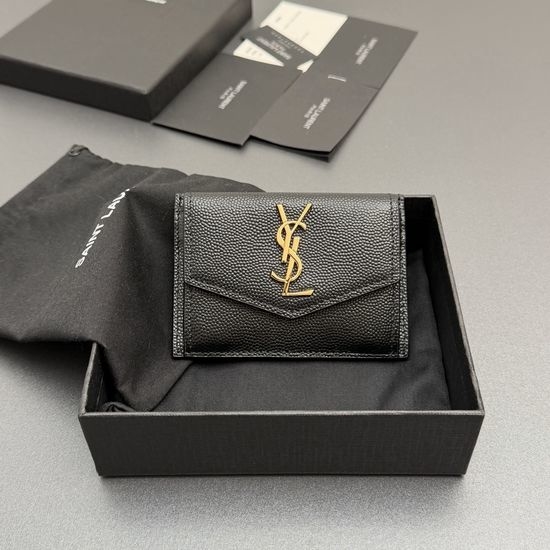 Yves Saint Laurent YSL UPTOWN Grain-Embossed Card Holder 582305