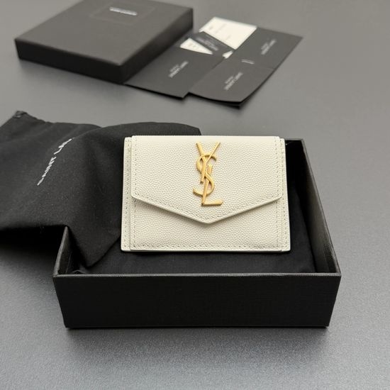 Yves Saint Laurent YSL UPTOWN Grain-Embossed Card Holder 582305
