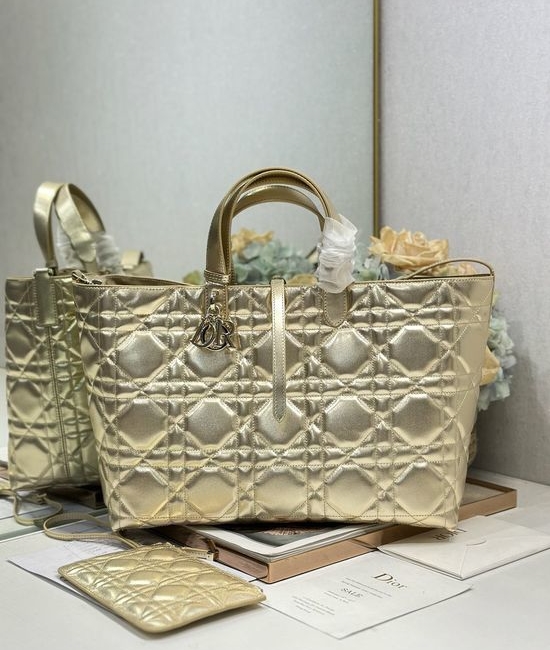 Christian Dior CD Christian Dior CDTOUJOURS Leather Tote Bag 1188