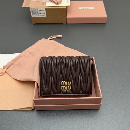 Miu Miu Matelasse Lambskin Small Wallet 5MV204