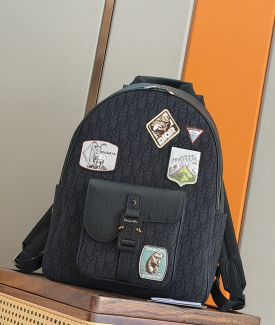 Christian Dior CD Saddle Zipper Backpack 93399