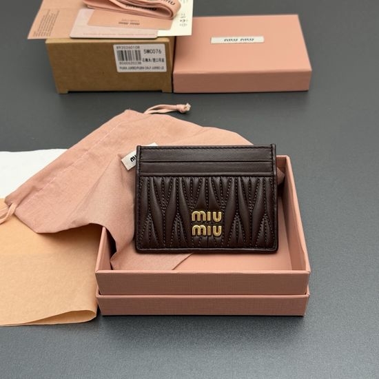 Miu Miu Matelasse Lambskin Card Holder 5MC076