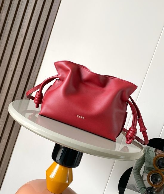 Loewe Flamenco Knot Napa Leather Clutch 9044