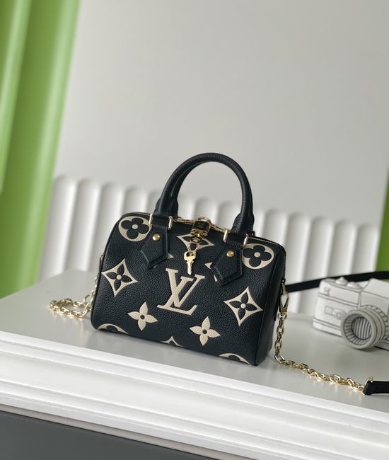 Louis Vuitton LV SPEEDY Full Leather Handheld Bag M58956